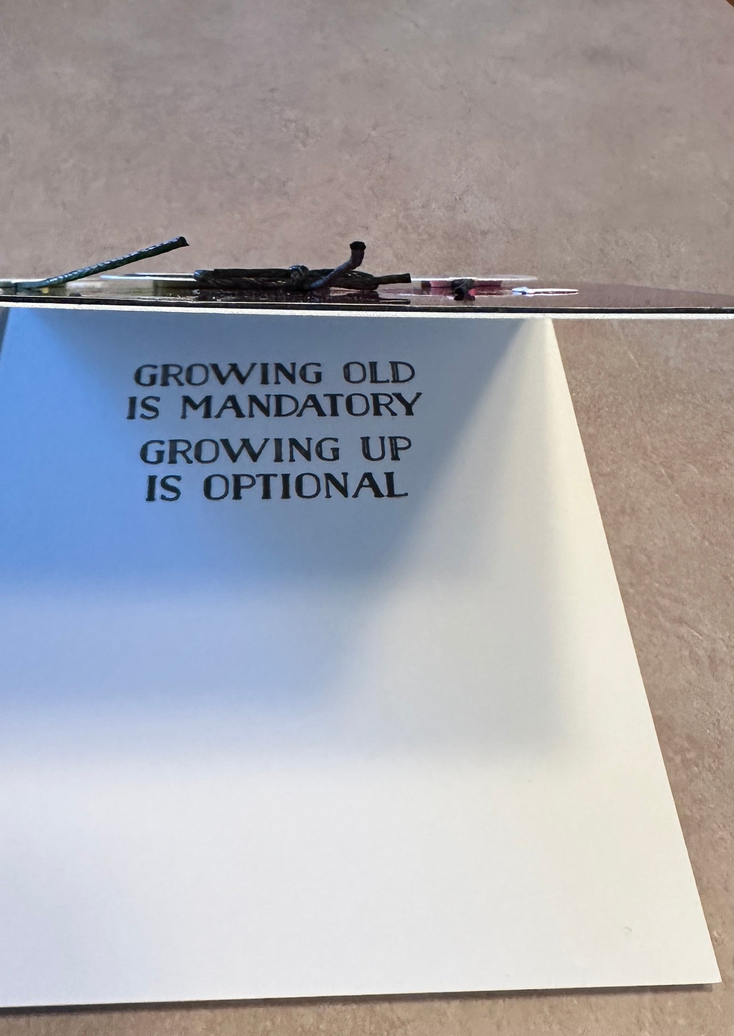Foiled balloon card