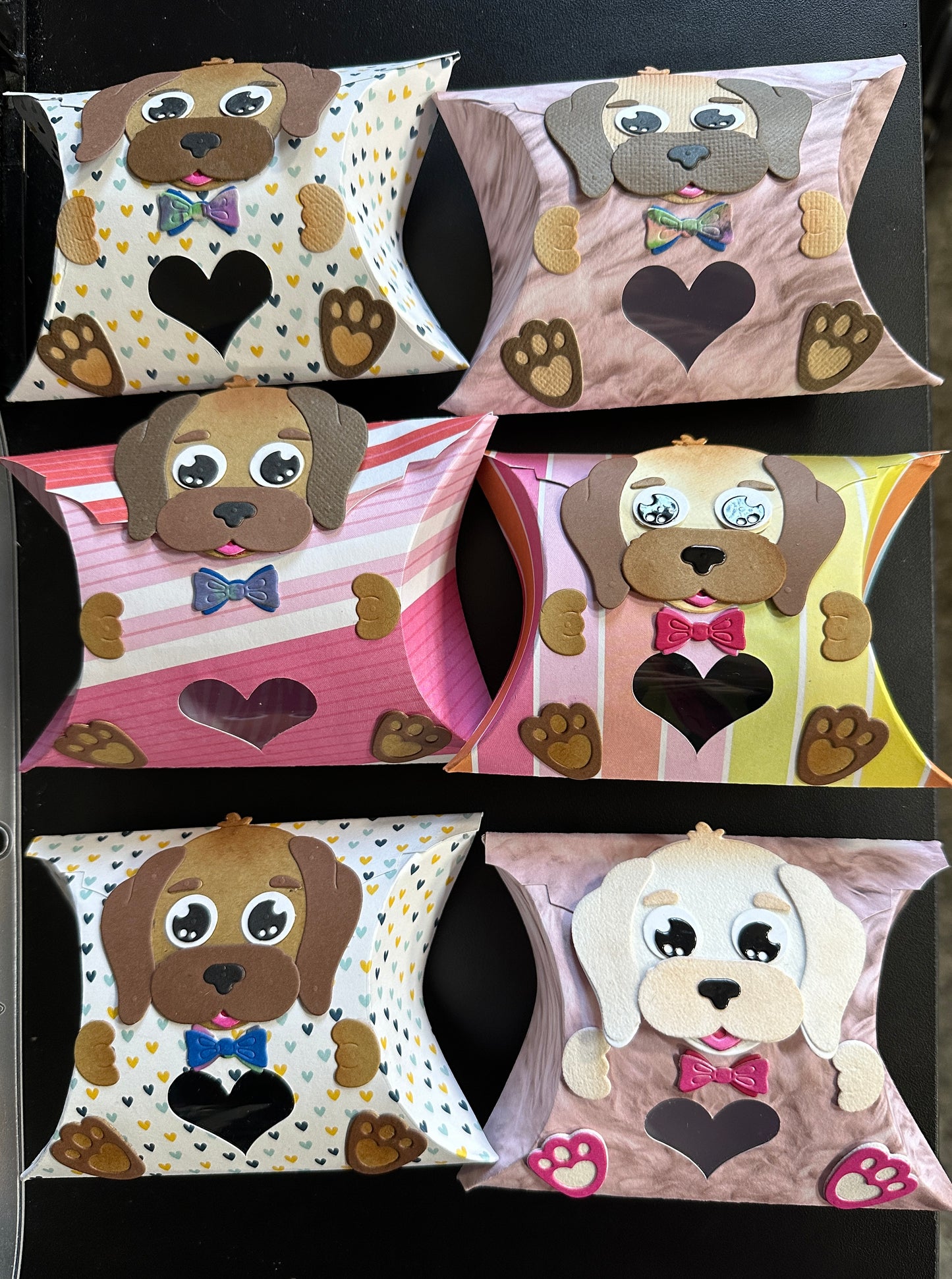 Puppy love pillow boxes.