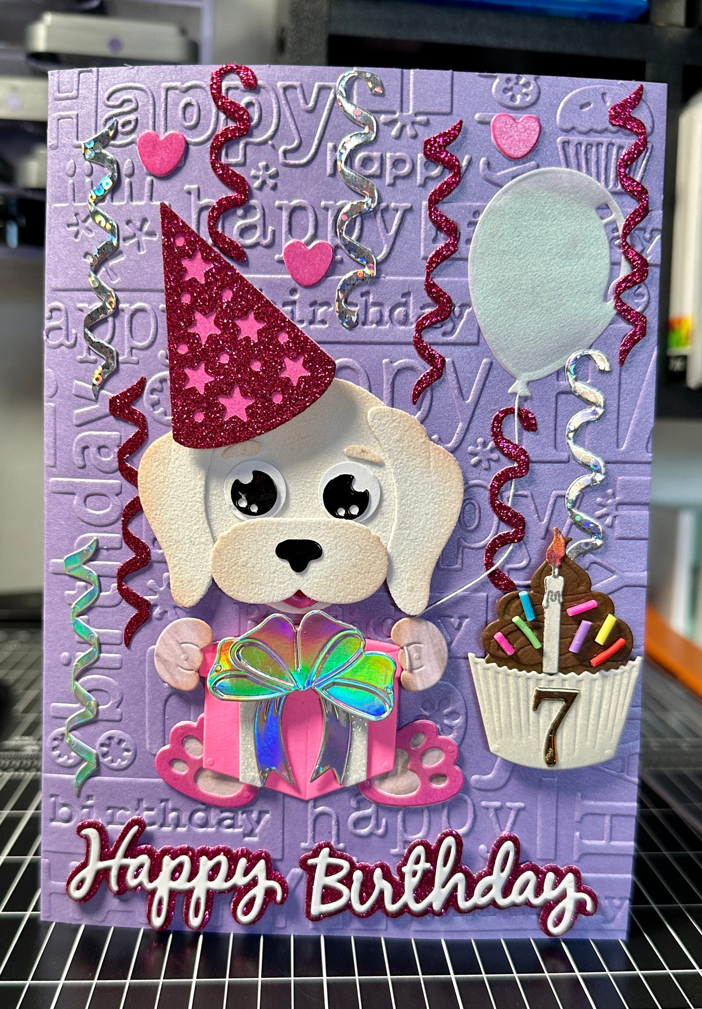 Puppy love birthday card