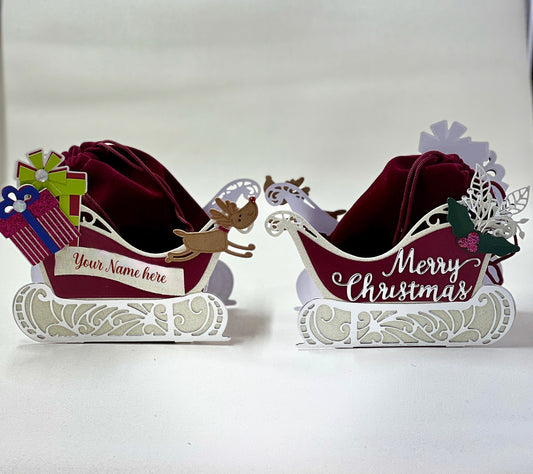 Christmas sleigh gift box