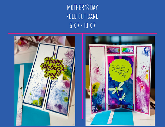 Mother's day fold out card