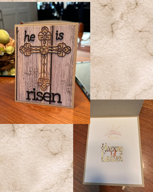 Easter card with cross