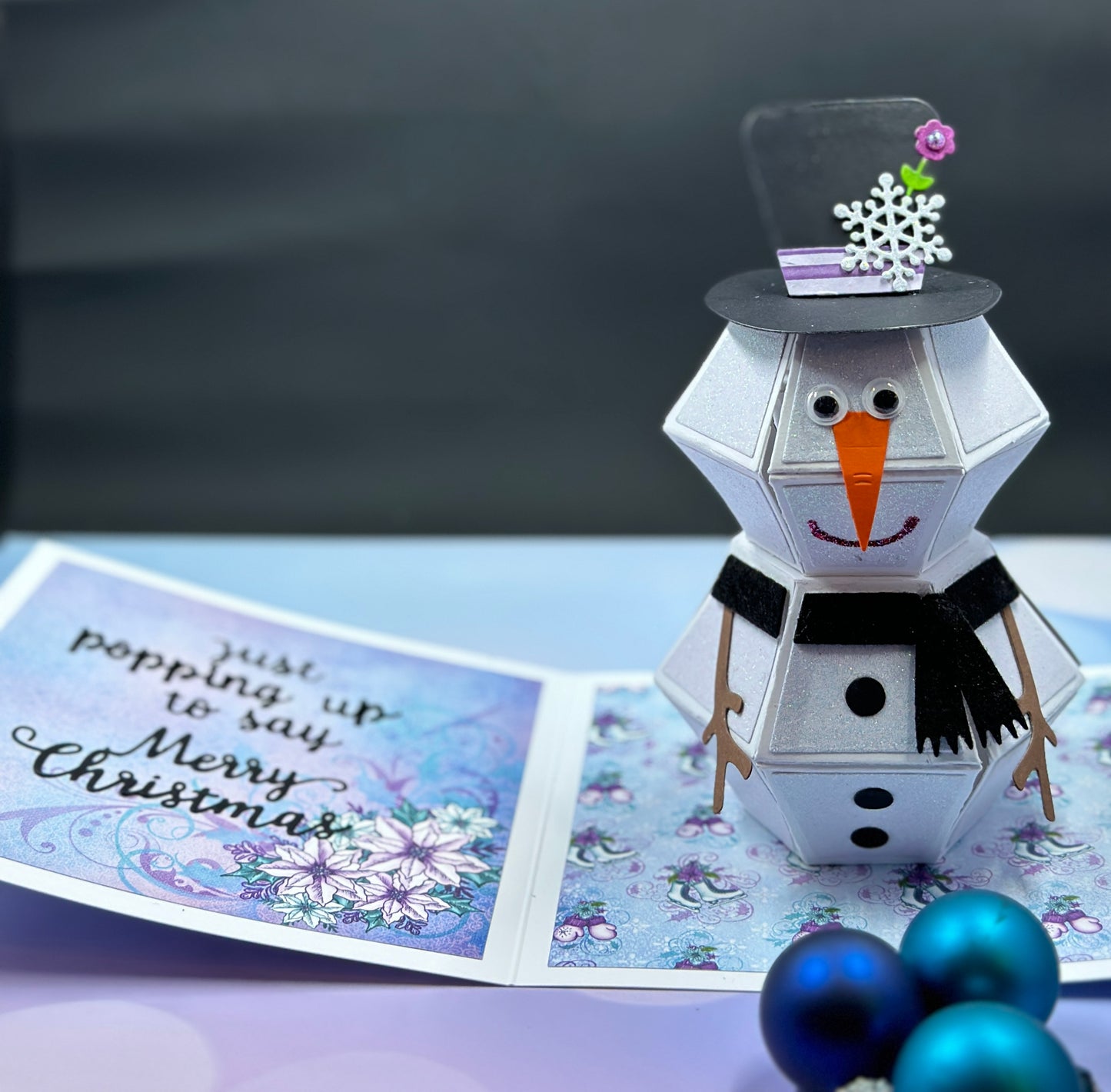 Pop up 3d Snowman and Reindeer Cards